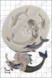 'Mermaid & Dolphin' Silicone Mould